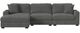 Elements International Arizona 3-Piece Steno Charcoal Modular Sectional and Left-Arm Facing Chaise-1