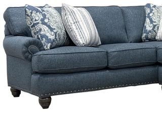 Cozy Life C9 Romero Blue Left-Arm Facing Corner Sofa