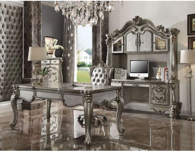 ACME Furniture Versailles Antique Platinum/Silver Executive Office Chair-1