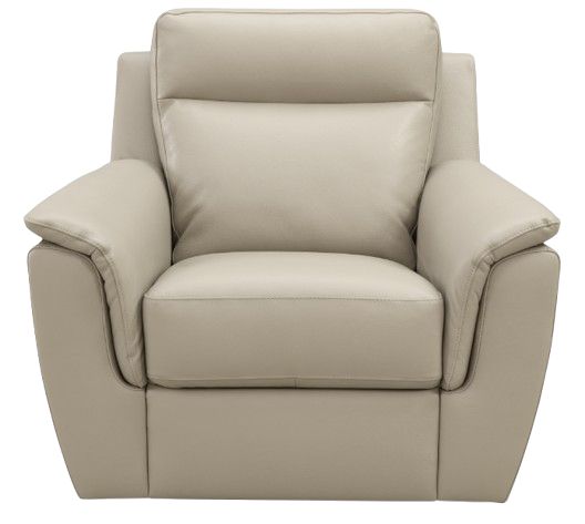 Leather Italia™ Savino Maddox Taupe Khaki Chair