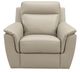 Leather Italia™ Savino Maddox Taupe Khaki Chair-0
