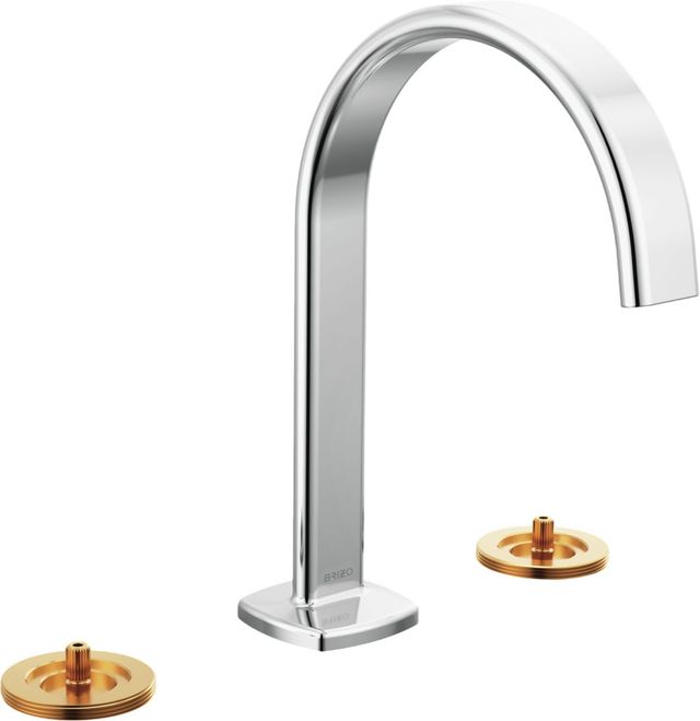 Brizo Allaria® Polished Chrome Widespread Lavatory Faucet with Arc Spout-0