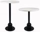 A & B Home Orman 2-Piece Black/Marble Side Table Set-1
