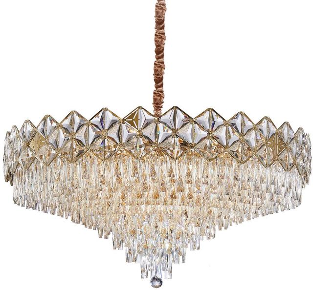 Michael Amini® Regalia Clear/Gold 28-Light Chandelier-0