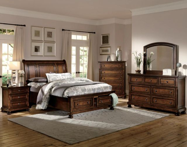 Homelegance® Cumberland Brown Cherry Nightstand-1