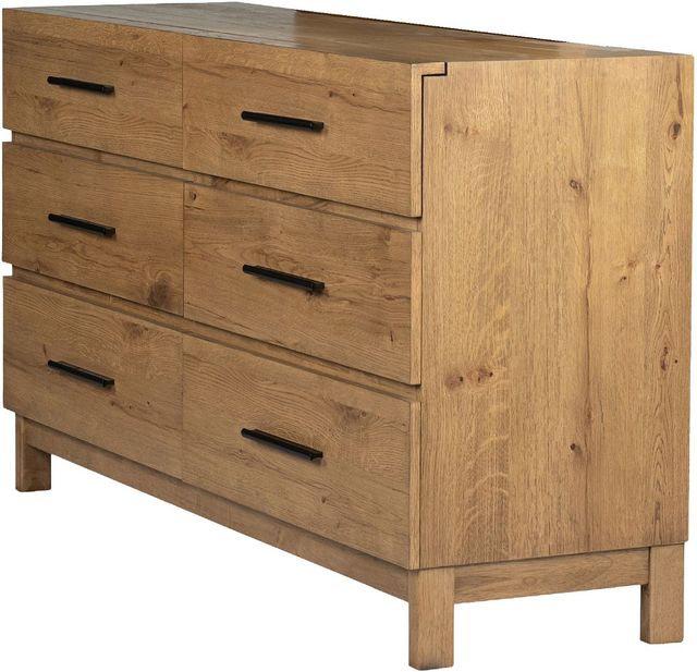 Magnussen Home® Davenport Rustic Caramel Double Drawer Dresser-4