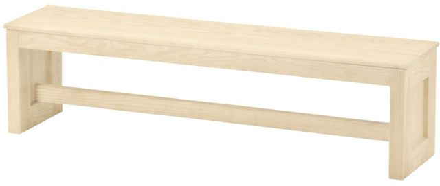 Crate Designs™ Furniture Unfinished Wood Top Bench-0