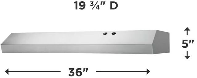 Frigidaire® 36" Stainless Steel Under Cabinet Range Hood-1