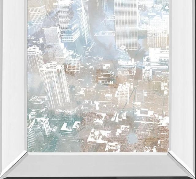 Classy Art Empire View II by DanMeneely Mirror Framed Wall Art-1