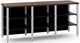 Salamander Designs® Synergy Triple 30 Extension-Dark Walnut/Aluminum-0