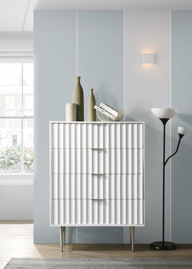 Meridian Furniture Modernist White Chest-1