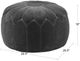 Olliix by Madison Park Seafoam Kelsey Round Pouf Ottoman-1