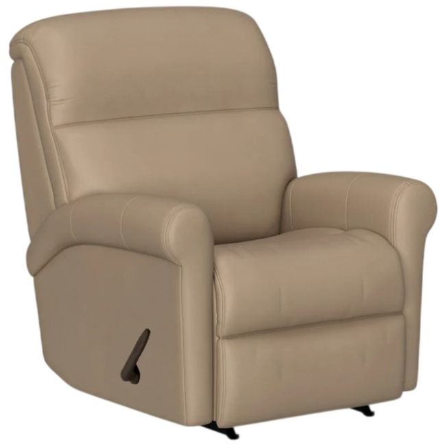 Flexsteel® Customizable Davis Leather Manual Rocking Recliner-1