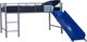 dhp furniture® Laurie Blue/Silver Twin Youth Loft Bed-0