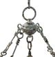 A & B Home Distressed White Hanging Wrought Iron Metal Chandelier-4