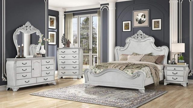 New Classic® Home Furnishings Cambria Hills Mist Gray Queen Bed-1