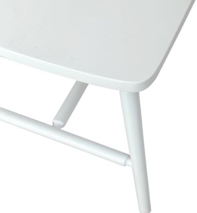 Liberty Furniture Capeside Cottage Porcelain White Spindle Back Dining Bench-5