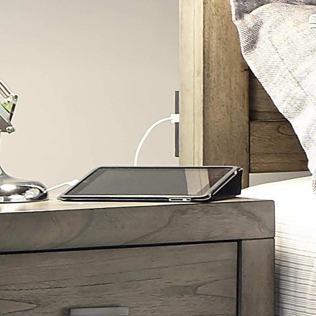 Aspenhome® Modern Loft Greystone California King Bookcase Bed-1
