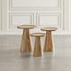 Jofran Inc. Global Archive Knox 3-Piece Chestnut Nesting Table Set-3