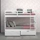 Donco Kids Mission Twin/Twin Bunkbed with Drawers-1