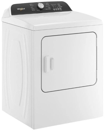 Whirlpool® 7.0 Cu. Ft. White Front Load Electric Moisture Sensing Dryer-2