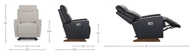 La-Z-Boy® Kodie Cognac Power Rocking Recliner with Headrest-2