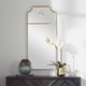 Uttermost® Caddington Brass Tall Mirror-1