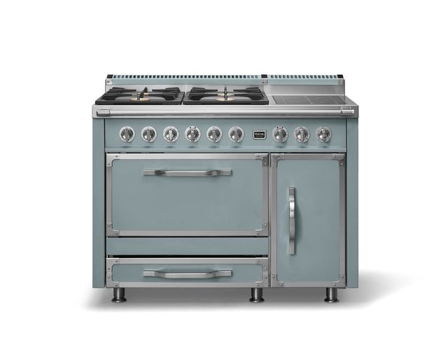 Viking® Tuscany 48" November Sky Pro Style Dual Fuel Range with 2 Induction-0