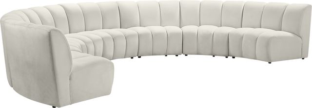 Meridian Furniture Infinity 7-Piece Cream Upholstered Modular Sectional-2