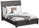 Elements International Colorado City Black Charcoal King Storage Bed-0