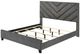 Crown Mark Zane Gray Queen Upholstered Panel Bed-3