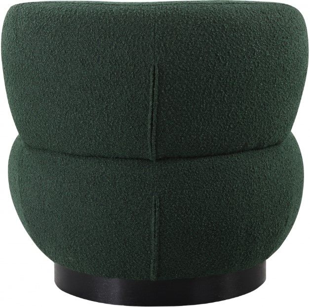 Meridian Furniture Calais Green/Black Boucle Fabric Accent Chair-3