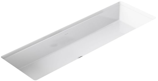 Kohler Verticyl® White 42.5" Rectangular Undermount Bathroom Sink-0
