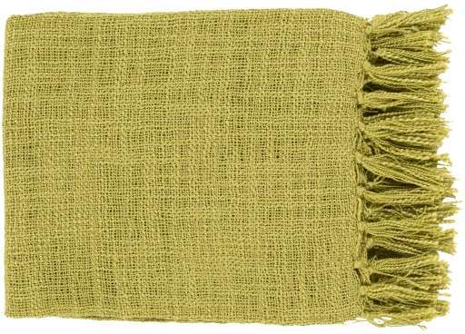 Surya Tilda Lime 59"x51" Throw Blanket-0