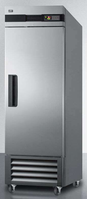 Summit® 28 in. 23.0 Cu. Ft. Stainless Steel Column Refrigerator-1