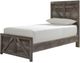 Signature Design by Ashley® Wynnlow Gray Youth Twin Crossbuck Panel Bed-3