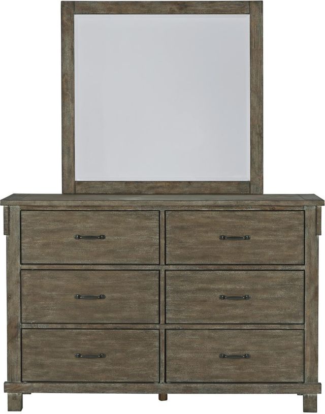 Signature Design by Ashley® Shamryn Grayish Brown Dresser and Mirror-1