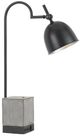Cal® Lighting & Accessories Beaumont Black/Gray Desk Lamp-0
