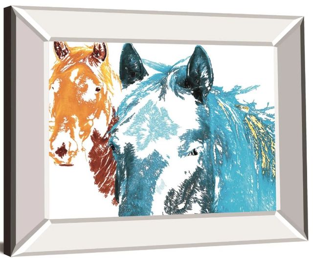 Classy Art It’s cool to be blue by Marvin Pelkey Mirror Framed Wall Art-1