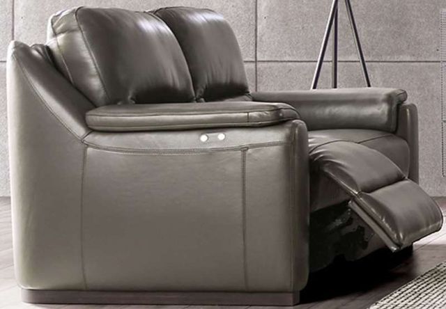 Furniture of America® Altamura Gray Power Reclining Loveseat-0