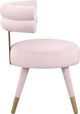 Meridian Furniture Fitzroy Pink Velvet Dining Chair-4