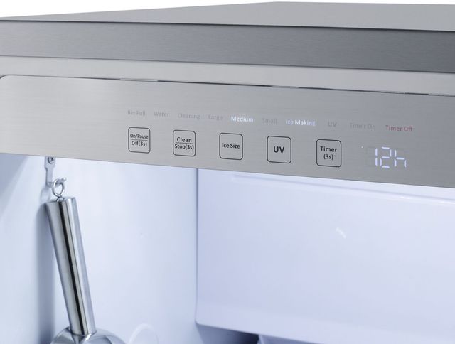 Summit® 18" 60 lb. Stainless Steel Undercounter Ice Maker-3