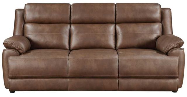 Coaster® Ellington Dark Brown Upholstered Padded Arm Sofa-1