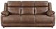 Coaster® Ellington Dark Brown Upholstered Padded Arm Sofa-1