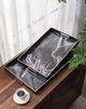 A & B Home Effra 2-Piece Black Marbled Rectangular Tray Set-4
