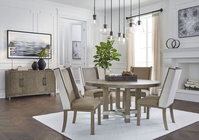 Signature Design by Ashley® Chrestner Gray Round Dining Table-3