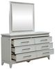 Liberty Furniture Reflections Pearl White/Rhinestone Dresser and Mirror-5
