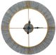 Crestview Collection Clock Out Gold/Gray Wall Clock-0