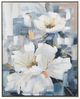 A & B Home Holland Blue/Ivory/Pink Hand Painting Wall Art-1