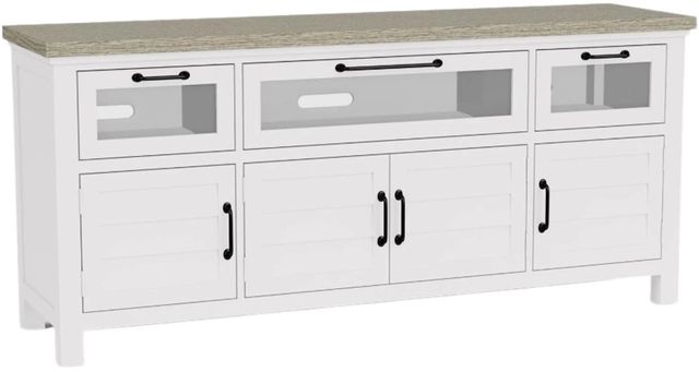 Riverside Furniture Cora Cloud/Fog Entertainment Console-0